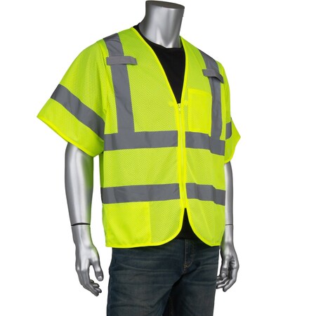 Pip ANSI Type R Class 3 Dual-Sized Two Pocket Mesh Vest 303-V101LY-6X/7X
