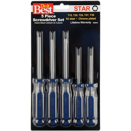 Do It Best Star Screwdriver Set, 5-Piece 306843