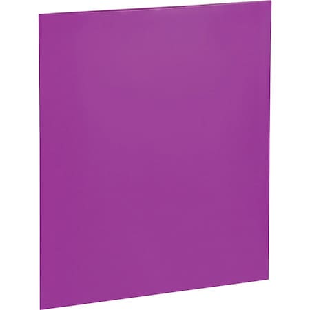Business Source Letter Pocket Folder, Purple, 25PK BSN44429