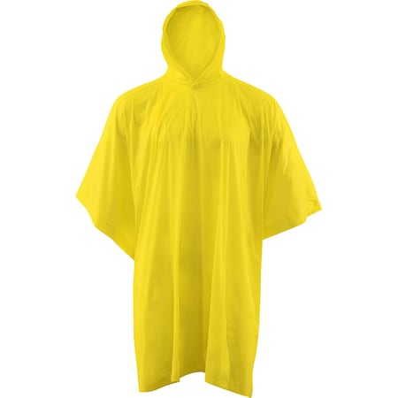 Ironwear PVC Hooded Poncho with Plastic Side Snaps 8237-Y
