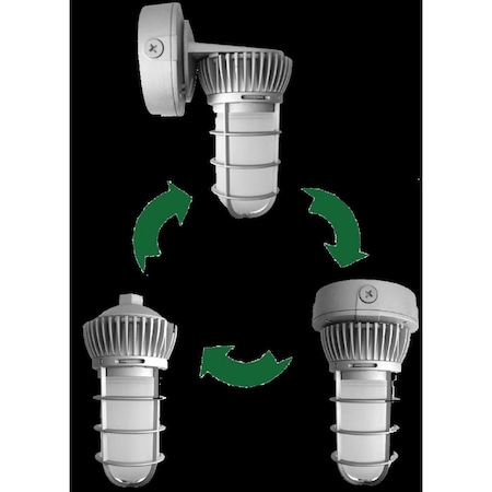 Westgate LED UNIVERSAL VAPOR LIGHTS, (ALL MOUNTING OPTIONS IN ONE BOX) 120-277V, IP65 NEMA 3R, 20W, 5000K VTU-20W-50K