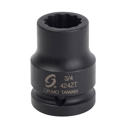 Sunex 3/4 in Drive 3/4 in 12-Point Thin Wall Impact Socket 424ZT