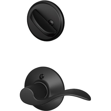 Schlage Residential F59 ACC622LH 12-326 10-269 Accent Trim Pack for F58 Handlesets - Matte Black F59ACC622LH