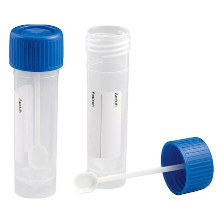 Zoro Select Plastic Vials, Colorless, PK500 109120L