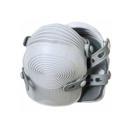 Clc Custom Leather Craft Ultraflex Non-Skid Knee Pads, Synthetic Rubber Straps, Light Gray 201-361