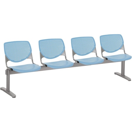Kfi Kool Beam Seat Beam Seating, Tan Back, 95 in W 22" L 31" H, Polypropylene Seat 2300BEAM4-P35