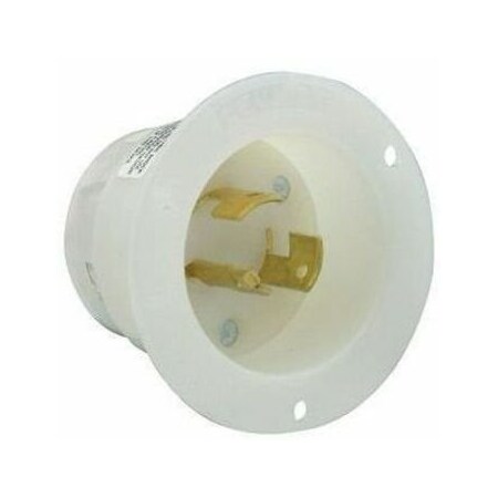 Leviton Industrial Grade Flanged Inlet 20 Amp, 125/250 Volt 3325-C