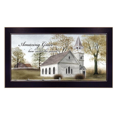 Homeroots Amazing Grace 3 Black Framed Print Wall Art 404509