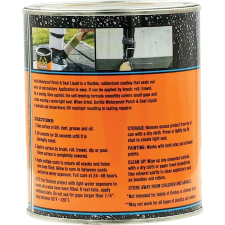 Gorilla Glue 32 Oz. Black Waterproof Patch & Seal Liquid 105338