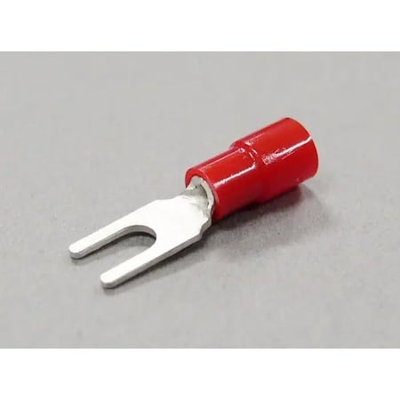 Nichifu Eco-Friendly Polycarbonate Insulated Spade Terminals, Stud 4, AWG 22-16 TMEX 1.25Y-3N-RED