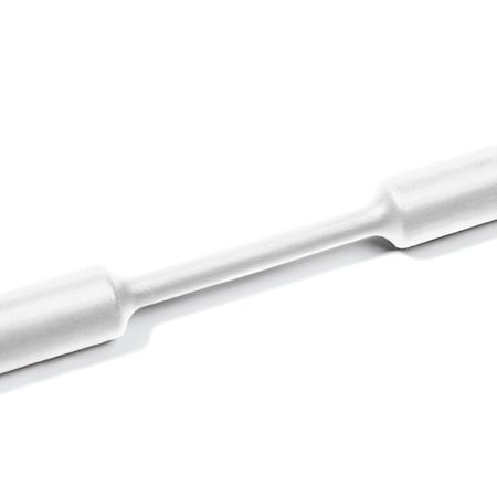 Hellerman Tyton Heat Shrink Tubing, Mini Reel, 2:1 Shrink Ratio, 3/8", 9.5/4.8 Dia, PO, White, 50 ft/reel 309-60303