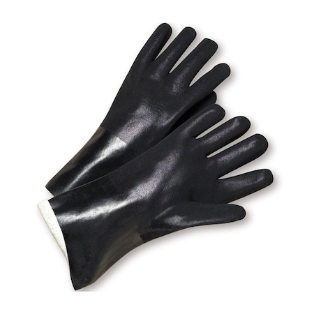 Pip PVC Dipped Glove with Jersey Liner and Rough Sandy Finish, 12" Length, 12PK 12416