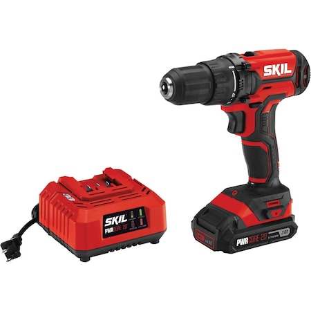 Skil PWRCore 20V 1/2'' Cordless Drill/Driver Kit with 2.0 Ah Battery & Charger DL527502