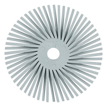 Scotch-Brite Radial Bristle Brush, SS, Gray, 3 in dia. 7100374839