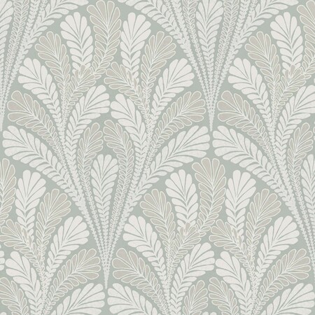 York Wallcoverings Shell Damask Green Wallpaper DM5023