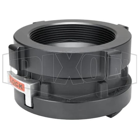 Dixon Rocker Lug Female Adapter with Buna-N Gasket, 4 in, Storz x FNPT Rigid, 70DegF FSA4040T