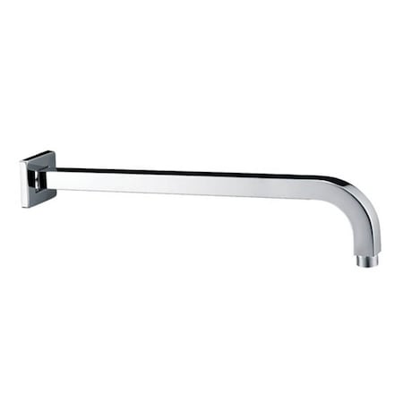 Mountain Plumbing Curved Square Wall Rain Arm (12") in Brushed Nickel MT23/BRN
