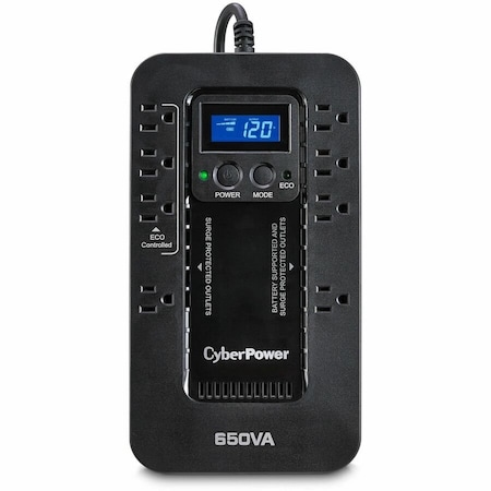 Cyberpower UPS System, Standby, Out: 120 V AC In: 120 V AC EC650LCD