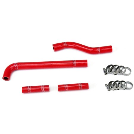 Hps Performance High Temp Reinforced Silicone Radiator Coolant Hose Kit, Red, 57-1259-RED