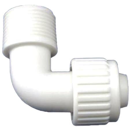 Flair-It PEXLOCK Pipe Elbow, 3/4 in, MPT, 90 deg Angle 16809