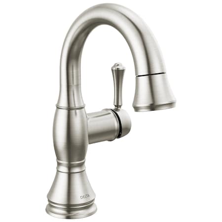 Delta Cassidy Single Handle Pull Down Bathroom Faucet In Stainless 597-SSPD-DST