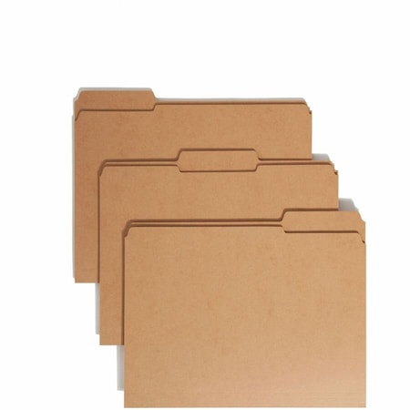 Smead FOLDER, KRAFT, 1/3 CUT, LTR 10734