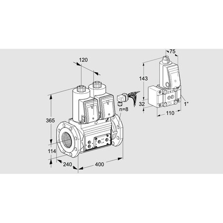 Honeywell Kromschroder Solenoid Gas Safety Valve – 500 mbar, IP65, EN 161, SIL 3 Rated KS88203372