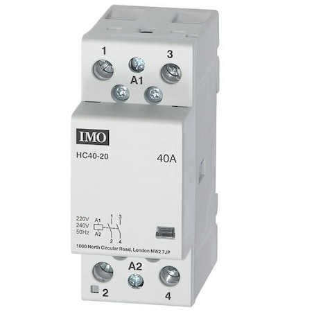 Imo Automation Modular Heating Contactor 40A 2 Pole Normally Open, 230VAC HC40-20230