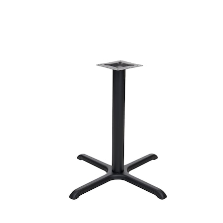 Bfm Seating Stamped Steel - 30 x 30 Cross Base - Dining Height - 3in Column - 7 7/8in Welded Top Plate STB-3030