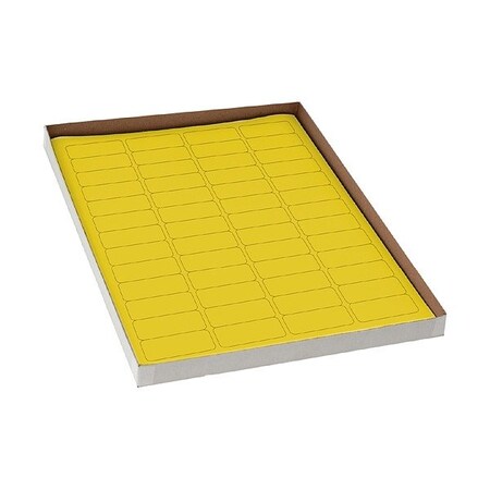Zoro Select Cyro Label, Yellow, Polypropylene, PK20 GRAING-C132