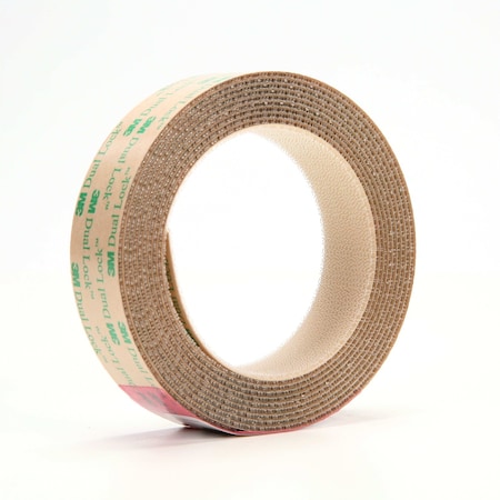 3M Reclosable Fastener, Acrylic Adhesive, 10 ft, 1" W, Clear, 8 PK TB4570