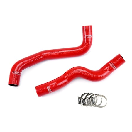 Hps Performance High Temp Reinforced Silicone Radiator Coolant Hose Kit, Red,  57-1049-RED