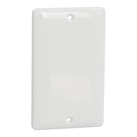 Square D Blank Plate, X Series, 1 Gang, White, Matte, Number of Gangs: 1 Polycarbonate, Matte Finish, White SQWS140001WH
