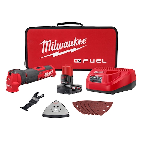 Milwaukee Tool M12 FUEL Oscillating Multi-Tool Kit 2526-21XC