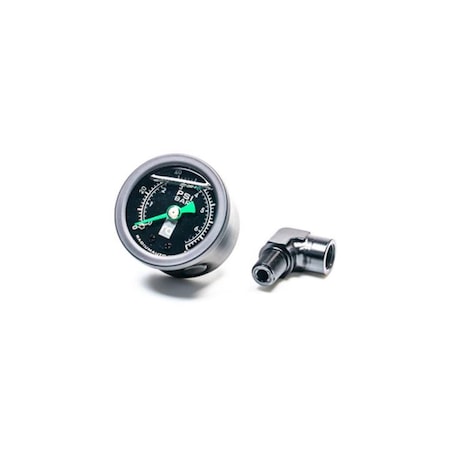 Auto Usa 90 deg 0-100 psi Fuel Pressure Gauge with Adapter AU2156149