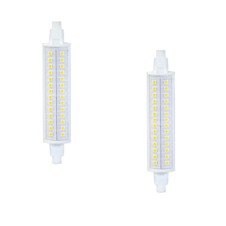 Bulbrite 75-Watt Equivalent J-Type Dimmable Double Ended Long LED Light Bulb Soft White, 2PK 861606