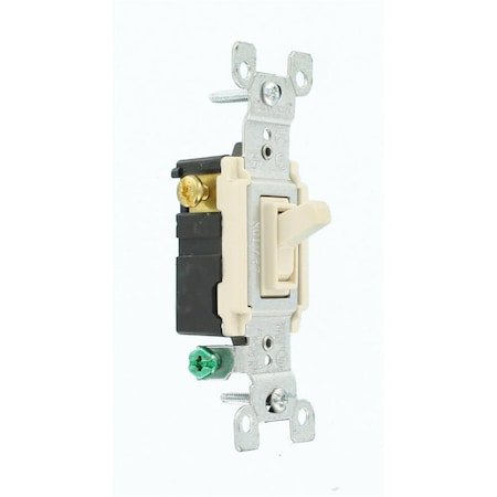 Gorgeousglow 15 A 120 V Light Almond Toggle Switch GO3004113
