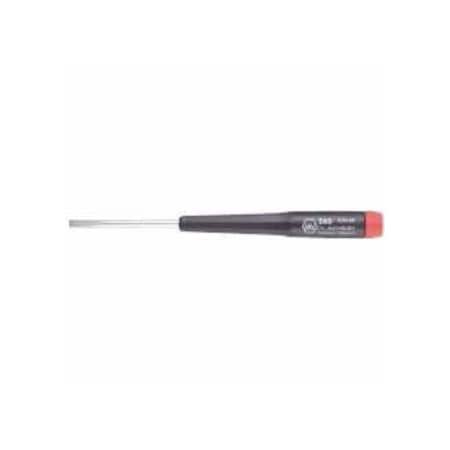 Wiha Precision Slotted Screwdriver, 1/8 in Tip, 6.7 in OAL 817-26032