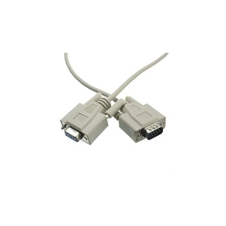 Cable Wholesale Null Modem Cable, DB9 Male to DB9 Female, 8 Conductor, 6 foot 10D1-20206