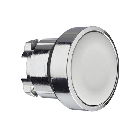 Schneider Electric Head for non illuminated push button, Harmony XB4, grey flush push button 22mm spring return unmarked ZB4BA8