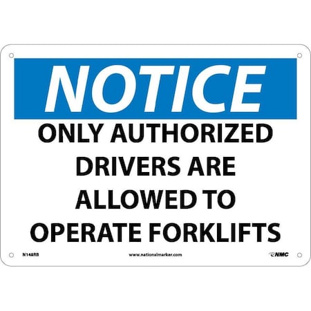 Nmc Notice Forklift Sign, N148RB N148RB