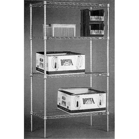 Tosafos Plated Starter Shelf Unit - Chrome TO3653407