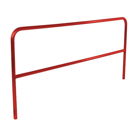 Vestil Aluminum Pipe Safety Railing 120 In. Length Red ADKR-10-RD