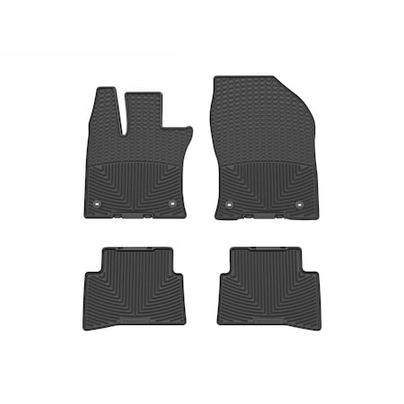Weathertech Black, Front and Rear All Weather Floor Mats W595-W596