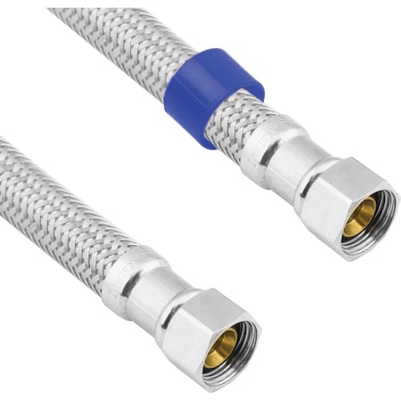 Westlake Pipe & Fittings 3/8 In.Cx3/8 In.Cx60'' L Braided SS Flex Line Appliance Water Connector 10-0966