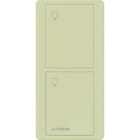 Lutron Wireless Remote Control, 2 Buttons, Ivory PJ2-2B-GIV-L01