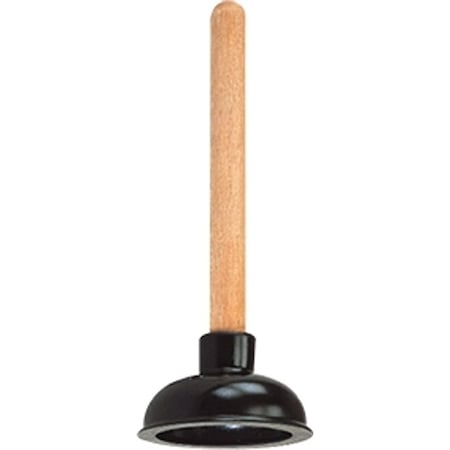 Prosource Plunger, 10-5/8 In OAL, 4 in Cup, Short Handle 8317-B