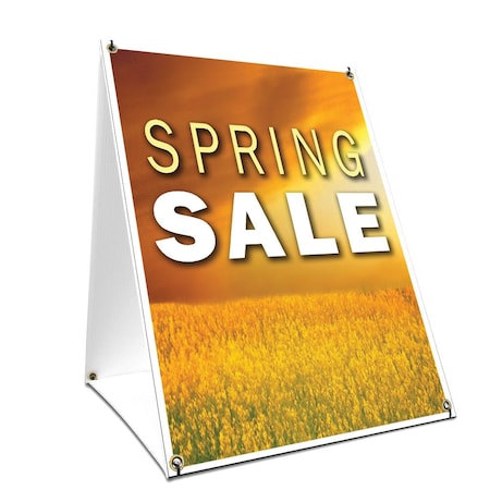 Signmission Spring Sale, 24 Inch x 18 Inch A-frame Yard Sign, Plastic Sign SBC-1824-Spring Sale
