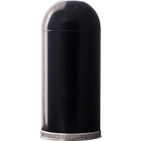 Witt Industries Black Open Top Dome Receptacle 415DTBK