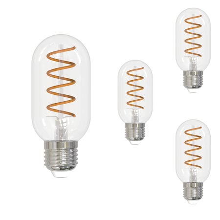 Bulbrite 4WLED T14 2100K CURVED FILAMENT SPIRAL, 4PK 862879
